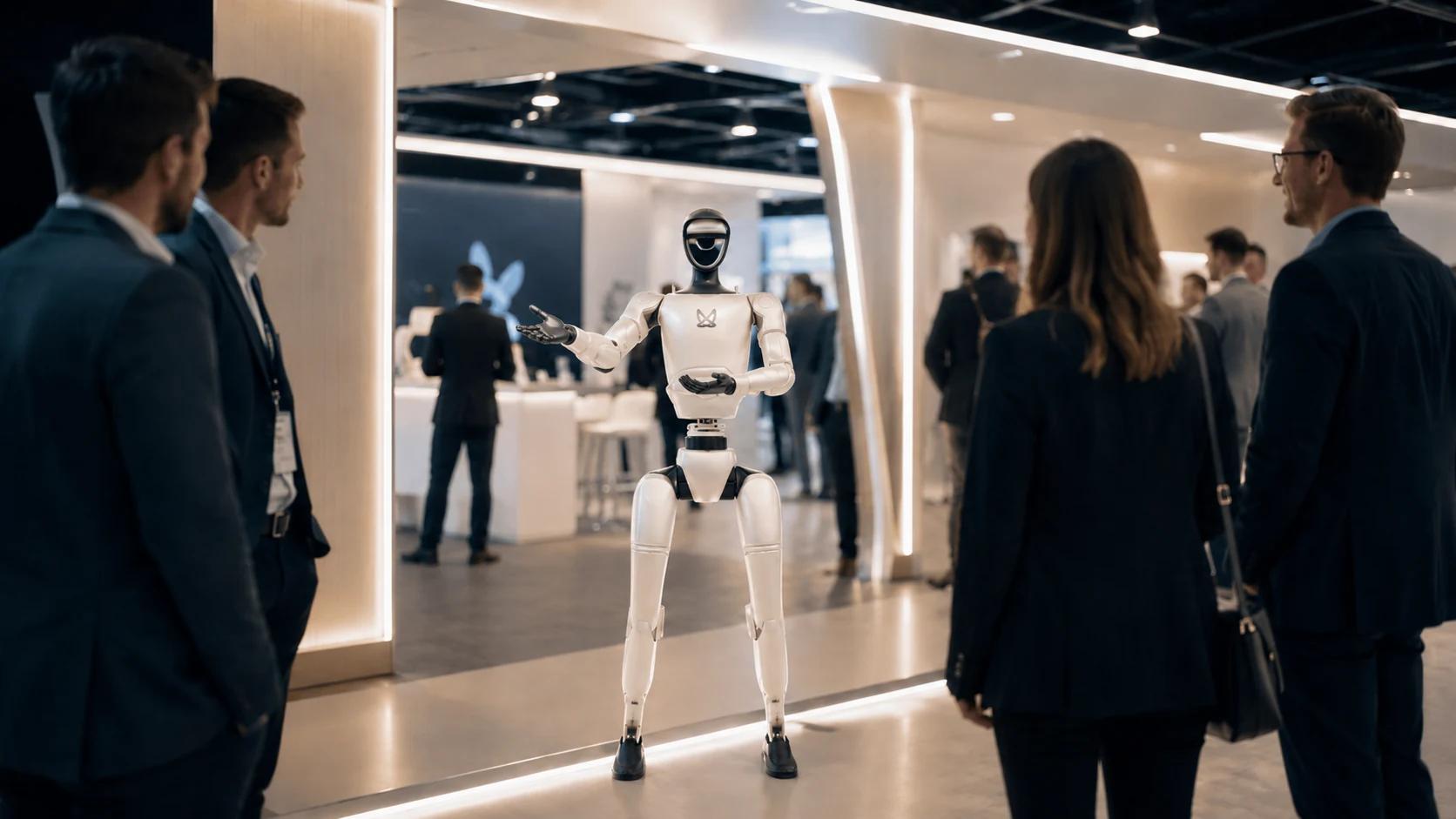 Robot humanoïde Unitree G1 — Salon professionnel